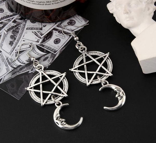 new fashion gothic retro punk vintage pentagram moon charms dangle earrings for women jewelry party gifts6013118, Golden
new fashion gothic retro punk vintage pentagram moon charms dangle earrings for women jewelry party gifts6013118, Golden