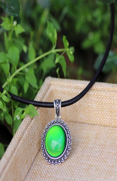 handmade black leather chain mood round stone necklace emotion feeling antique silver plated pendant necklaces3993241
handmade black leather chain mood round stone necklace emotion feeling antique silver plated pendant necklaces3993241