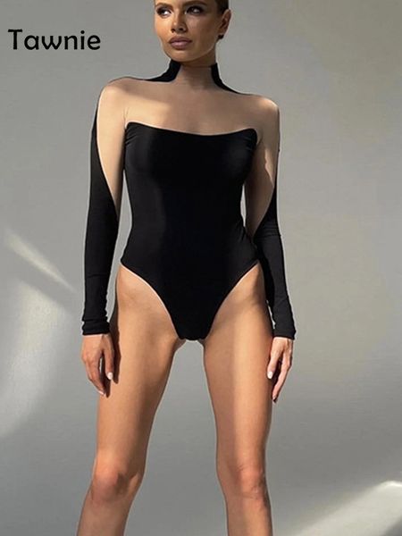 women s jumpsuits rompers tawnie see through mesh bodycon bodysuits woman casual o neck long sleeve patchwork skinny 2023 fall 230707, Black;white
women s jumpsuits rompers tawnie see through mesh bodycon bodysuits woman casual o neck long sleeve patchwork skinny 2023 fall 230707, Black;white