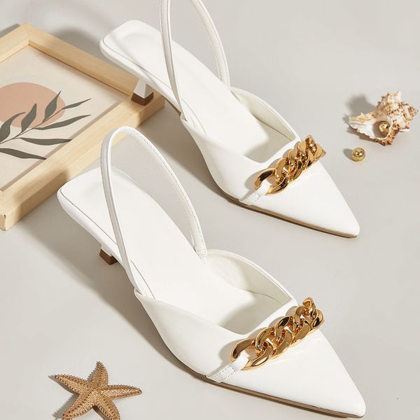 sandals summer women sandals pointed toe slingback female casual outdoor slides slippers metal chain flats with shoes ladies mules 230707, Black
sandals summer women sandals pointed toe slingback female casual outdoor slides slippers metal chain flats with shoes ladies mules 230707, Black