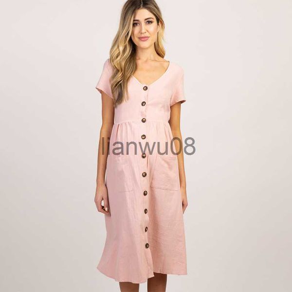 maternity dresses 2022 summer casual round neck maternity dresses pregnant dress button loose solid color short sleeve maternity gown x0707, White
maternity dresses 2022 summer casual round neck maternity dresses pregnant dress button loose solid color short sleeve maternity gown x0707, White