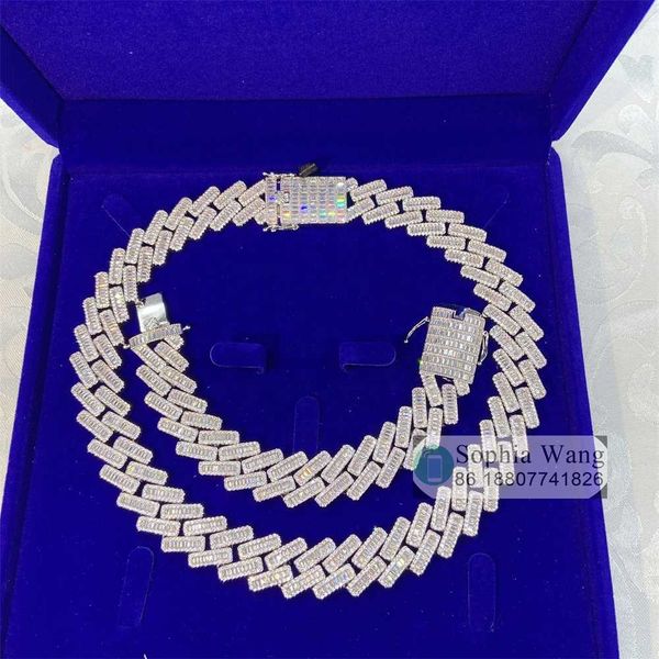 sale custom made 18mm sterling silver buss down baguette diamond vvs1 moissanite cuban chain
sale custom made 18mm sterling silver buss down baguette diamond vvs1 moissanite cuban chain
