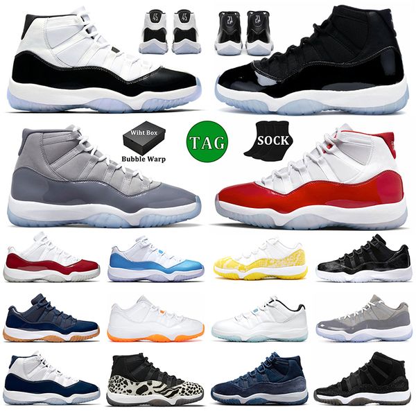 with box retro 11 men women basketball shoes 11s concord space jam cool grey cherry high sneakers 11s low yellow snakeskin midnight navy 72-, Black
with box retro 11 men women basketball shoes 11s concord space jam cool grey cherry high sneakers 11s low yellow snakeskin midnight navy 72-, Black