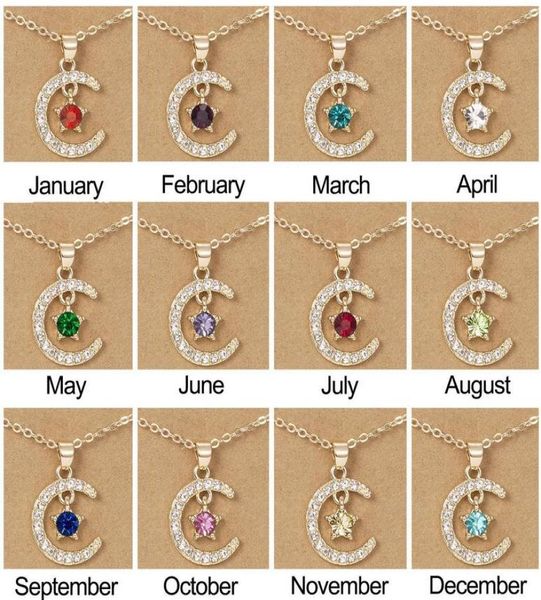 birthstone month moon star pendent necklaces 12 months luck necklace with paper card for couple women girls gift2743029, Silver
birthstone month moon star pendent necklaces 12 months luck necklace with paper card for couple women girls gift2743029, Silver