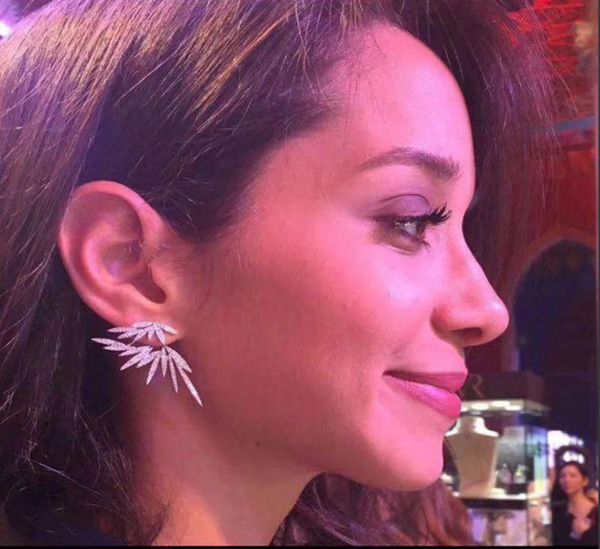 2021 new designer jewelry s925 silver needle angel wing earrings double front and back earrings micro inlaid with zircon creative 1229561, Golden
2021 new designer jewelry s925 silver needle angel wing earrings double front and back earrings micro inlaid with zircon creative 1229561, Golden