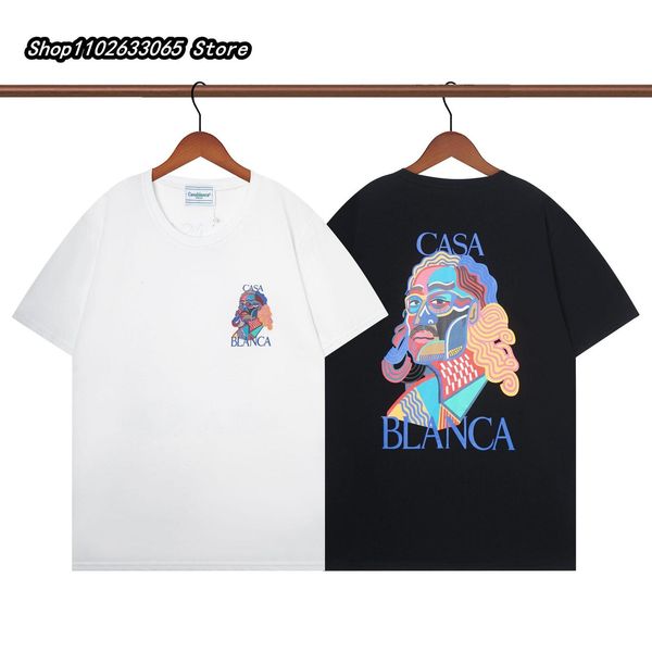 men's t-shirts casablanca head alphabet print street trend t-shirt summer casual fashion comfortable t-shirt 230707, White;black
men's t-shirts casablanca head alphabet print street trend t-shirt summer casual fashion comfortable t-shirt 230707, White;black