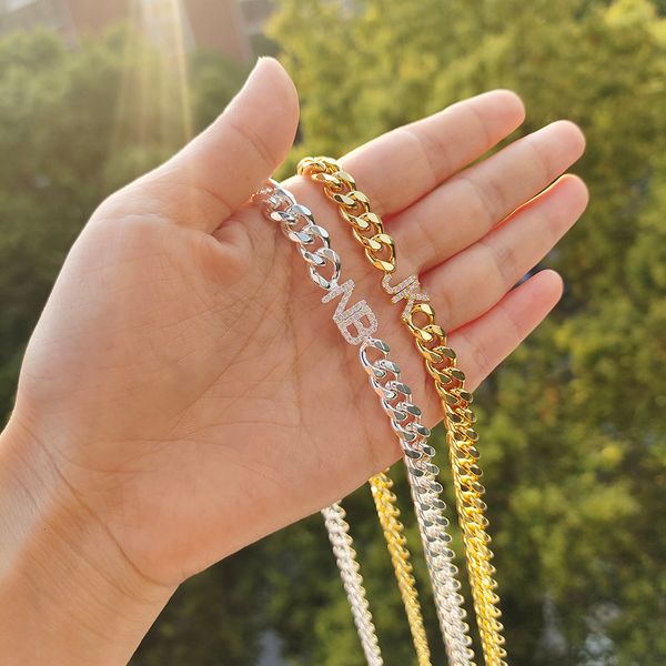 pendant necklaces dodoai 9mm letters custom name diamond with numbers 8mm gold cuban chain chock initial necklace 230707, Silver
pendant necklaces dodoai 9mm letters custom name diamond with numbers 8mm gold cuban chain chock initial necklace 230707, Silver