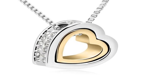 double heart necklaces pendants crystal necklace made with elements crystals from gifts for valentine039s day silver gold plate7821466
double heart necklaces pendants crystal necklace made with elements crystals from gifts for valentine039s day silver gold plate7821466