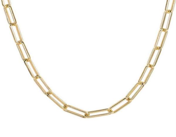 micci stainls steel round flat rec chain choker necklace women 18k gold plated paper clip paperclip link chain necklac244i3166770, Silver
micci stainls steel round flat rec chain choker necklace women 18k gold plated paper clip paperclip link chain necklac244i3166770, Silver