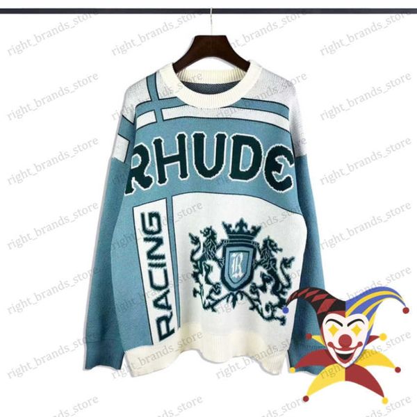 men's sweaters 2023ss rhude jacquard sweater men women casual sweatshirts t230707, White;black
men's sweaters 2023ss rhude jacquard sweater men women casual sweatshirts t230707, White;black