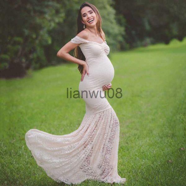 maternity dresses maternity off shoulders lace mermaid dress pregnant women baby shower shoot pgraphy props clothes pregnancy maxi gown x070, White
maternity dresses maternity off shoulders lace mermaid dress pregnant women baby shower shoot pgraphy props clothes pregnancy maxi gown x070, White