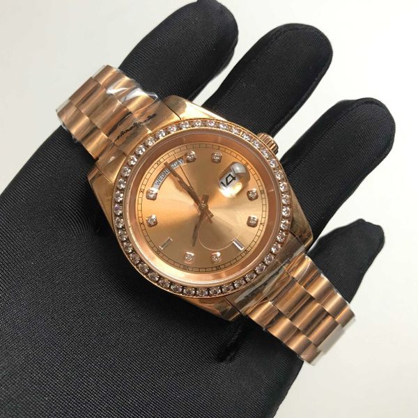 25 styles luxury watch mens watches day date automatic mechanical movement self winding gold dial glide smooth 40mm stainless steel case str, Slivery;brown
25 styles luxury watch mens watches day date automatic mechanical movement self winding gold dial glide smooth 40mm stainless steel case str, Slivery;brown