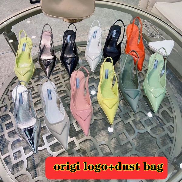 designer sandals women high heel shoes p triangle logo pointed toes brushed leather pumps fashion womens wedding party sandal with bag 35-40, Black
designer sandals women high heel shoes p triangle logo pointed toes brushed leather pumps fashion womens wedding party sandal with bag 35-40, Black