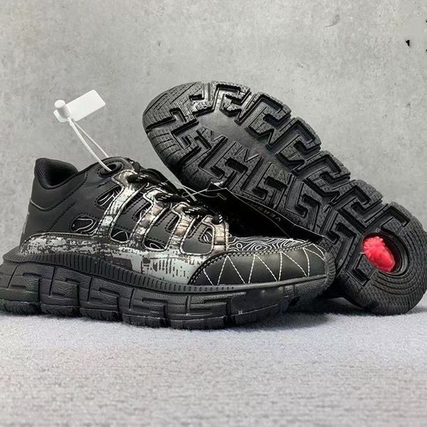 desginer trigreca sneakers mens women platform shoes lateral greca print lace up leather runner trainer brand fashion outdoor casual shoes s, Black
desginer trigreca sneakers mens women platform shoes lateral greca print lace up leather runner trainer brand fashion outdoor casual shoes s, Black