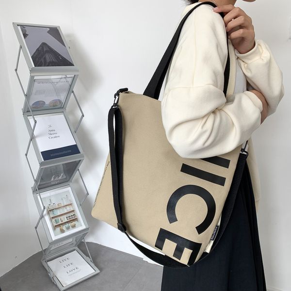 evening bags canvas tote bag letter printing shoulder for women high capacity cross body casual shopper simple daily handbag 230707
evening bags canvas tote bag letter printing shoulder for women high capacity cross body casual shopper simple daily handbag 230707
