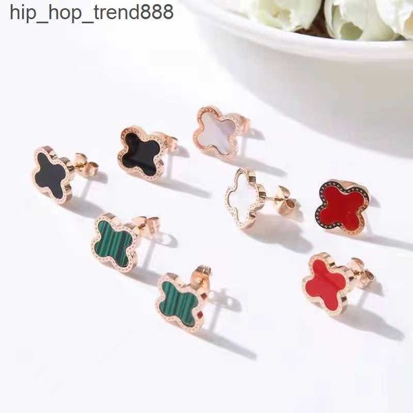 four-leaf clover stud earrings gold rose gold titanium steel ear accessories women's fashion jewelry, Golden;silver
four-leaf clover stud earrings gold rose gold titanium steel ear accessories women's fashion jewelry, Golden;silver