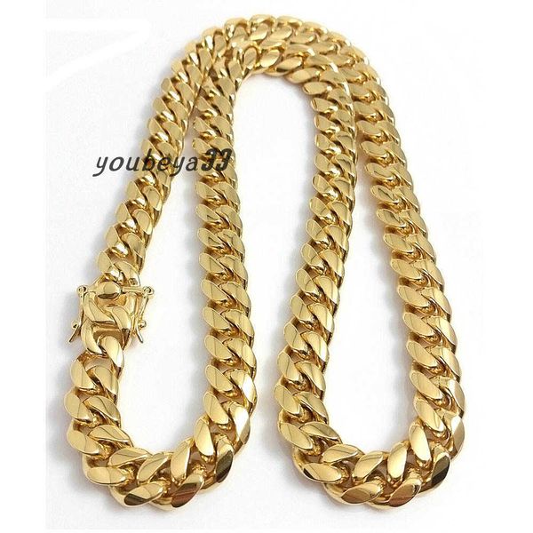 stainless steel jewelry 18k gold plated high polished miami cuban link necklace men punk 15mm curb chain double safety clasp 18inch-30inch, Silver
stainless steel jewelry 18k gold plated high polished miami cuban link necklace men punk 15mm curb chain double safety clasp 18inch-30inch, Silver