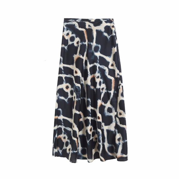 skirts traf women vintage tie dye printing soft satin midi skirt faldas mujer female chic side zipper party vestidos 230707, Black
skirts traf women vintage tie dye printing soft satin midi skirt faldas mujer female chic side zipper party vestidos 230707, Black