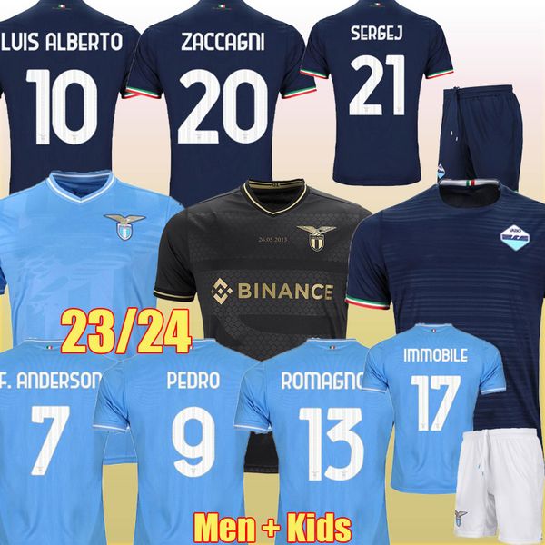 23 24 lazio 10th immobile soccer jerseys home pedro berisha 2023 2024 lucas away men kids kits maglia da calcio top, Black;yellow
23 24 lazio 10th immobile soccer jerseys home pedro berisha 2023 2024 lucas away men kids kits maglia da calcio top, Black;yellow