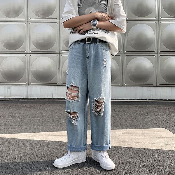 mens jeans fashion hip hop wide leg summer straight loose casual hole denim daddy pants baggy for men clothing 230706, Blue
mens jeans fashion hip hop wide leg summer straight loose casual hole denim daddy pants baggy for men clothing 230706, Blue