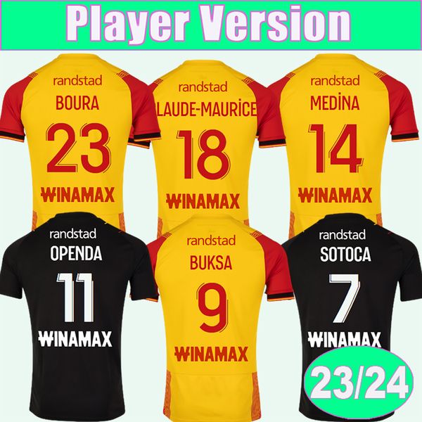 2023 24 rc lens fofana sotoca palyer version mens soccer jerseys medina boura gradit home aaway football shirts short sleeve uniforms, Black;yellow
2023 24 rc lens fofana sotoca palyer version mens soccer jerseys medina boura gradit home aaway football shirts short sleeve uniforms, Black;yellow