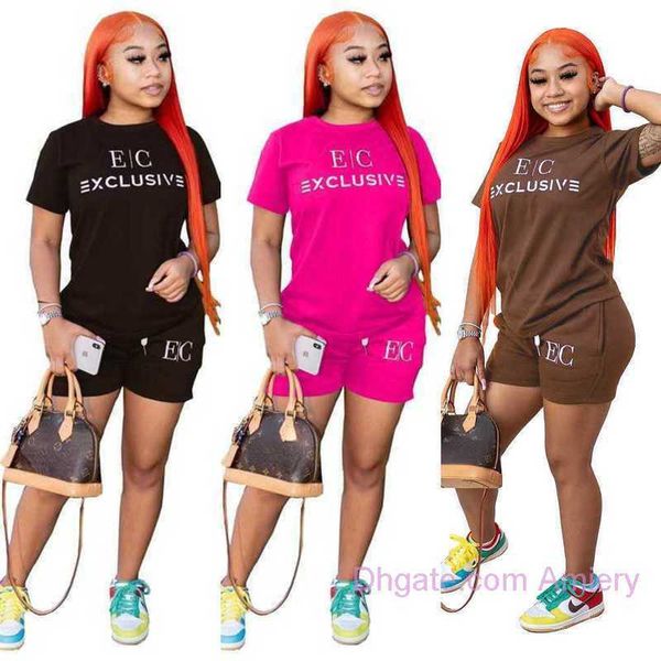 summer clothing womens loose tracksuits designer 2 piece short sets letter printed short sleeve t-shirt drawstring shorts outfits two piece, Gray
summer clothing womens loose tracksuits designer 2 piece short sets letter printed short sleeve t-shirt drawstring shorts outfits two piece, Gray
