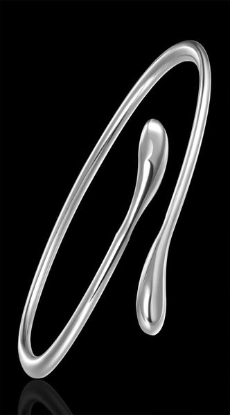 crazy christmas gift 925 silver fashion fine smooth drop open bracelet bangle jewelry b055647823, Black
crazy christmas gift 925 silver fashion fine smooth drop open bracelet bangle jewelry b055647823, Black
