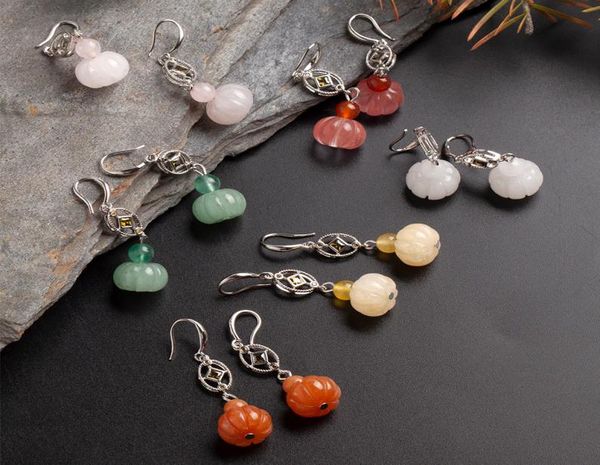 natural stone dangle earrings carving mini small pumpkin crystal agate gemstone drop earrings with black gems for women party gift5758154, Silver
natural stone dangle earrings carving mini small pumpkin crystal agate gemstone drop earrings with black gems for women party gift5758154, Silver