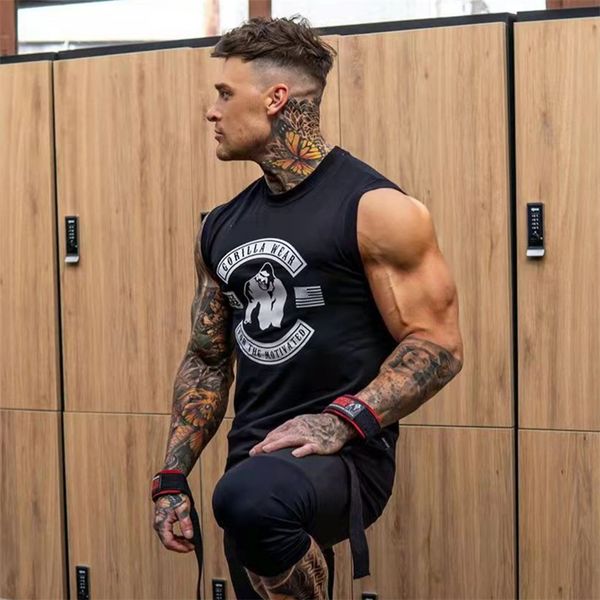 men' tank summer brand mens running vest gym sleeveless shirt slim fit tank men bodybuilding sport vest workout training singlet 230, White;black
men' tank summer brand mens running vest gym sleeveless shirt slim fit tank men bodybuilding sport vest workout training singlet 230, White;black