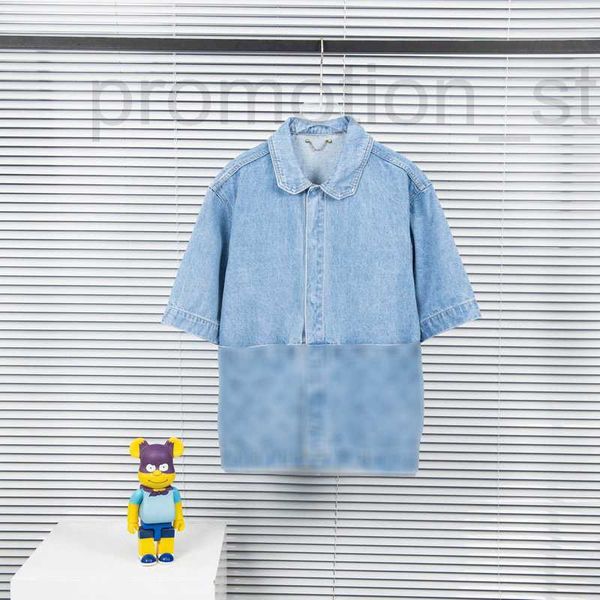men's dress shirts designer 23ss men women denim t shirts dye jacquard letter short sleeve crew neck streetwear blue q5a1, White;black
men's dress shirts designer 23ss men women denim t shirts dye jacquard letter short sleeve crew neck streetwear blue q5a1, White;black