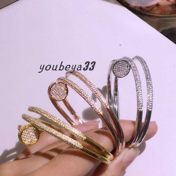 new jewelry full of zirconium light luxury double ring nail bracelet with diamonds personalized jewelry fashion band steel seal bracelet for, Black
new jewelry full of zirconium light luxury double ring nail bracelet with diamonds personalized jewelry fashion band steel seal bracelet for, Black