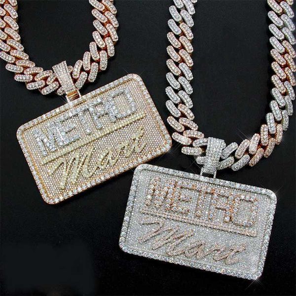 custom pass diamond tester hip hop vvs moissanite pendant charm necklace iced out 925 silver letter name pendant 18k men jewelry
custom pass diamond tester hip hop vvs moissanite pendant charm necklace iced out 925 silver letter name pendant 18k men jewelry