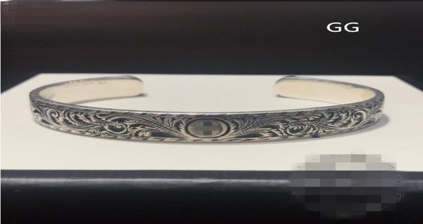 2020 vintage carving flower 925 sterling silver g bracelets luxury round cuff designer wolf bangle men women jewelry lover gift7046736, Black
2020 vintage carving flower 925 sterling silver g bracelets luxury round cuff designer wolf bangle men women jewelry lover gift7046736, Black