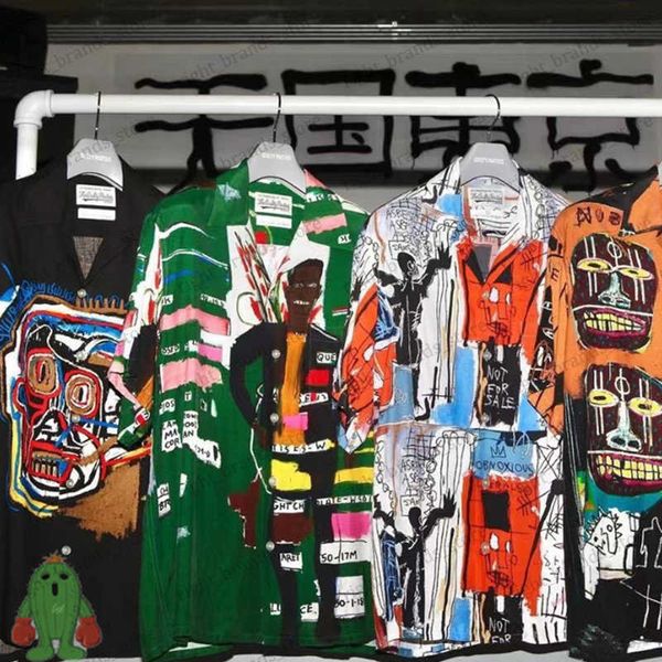 men's casual shirts wacko maria shirts men women graffiti funny hipster short sleeve shirts t230707, White;black
men's casual shirts wacko maria shirts men women graffiti funny hipster short sleeve shirts t230707, White;black