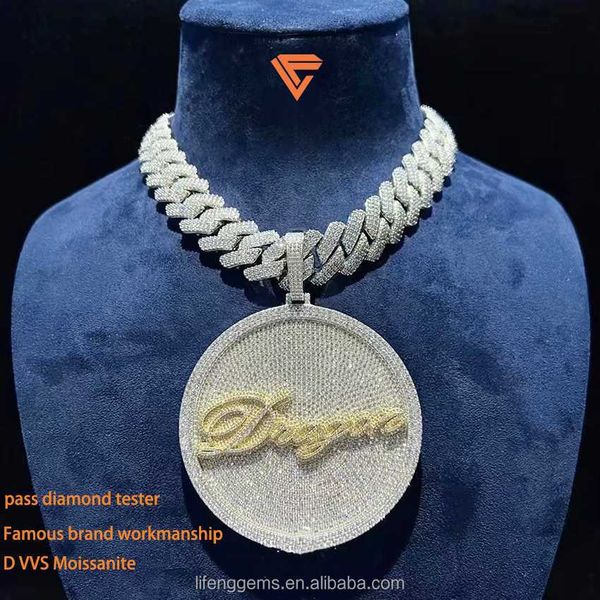 custom hip hop letter necklaces rose gold plated 925 sterling silver chain fully iced out vvs moissanite diamond pendant
custom hip hop letter necklaces rose gold plated 925 sterling silver chain fully iced out vvs moissanite diamond pendant