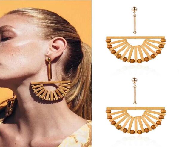 new style fanshaped personalized earrings female leisure vacation style vintage wood earrings jewelry wedding and party6166020, Silver
new style fanshaped personalized earrings female leisure vacation style vintage wood earrings jewelry wedding and party6166020, Silver