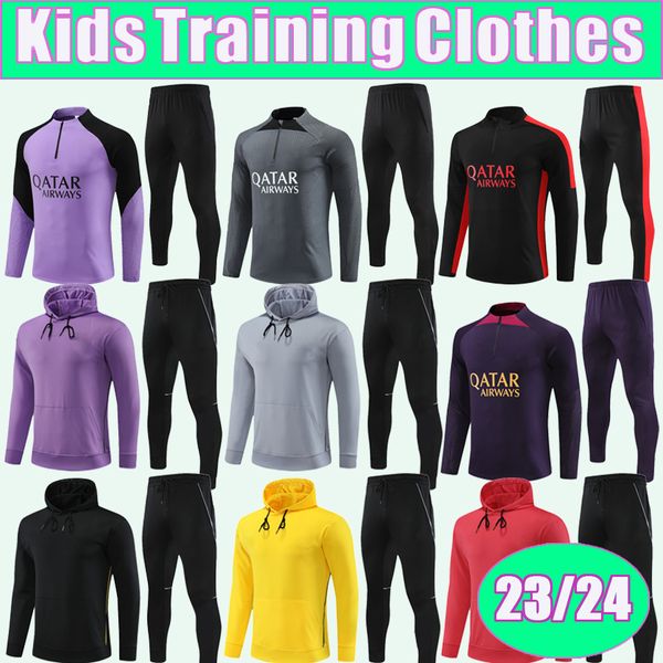 23 24 mbappe verratti training wear kids kit soccer jerseys marquinhos hakimi kimpembe fabian vitinha jacket suit football shirts uniforms, Black
23 24 mbappe verratti training wear kids kit soccer jerseys marquinhos hakimi kimpembe fabian vitinha jacket suit football shirts uniforms, Black