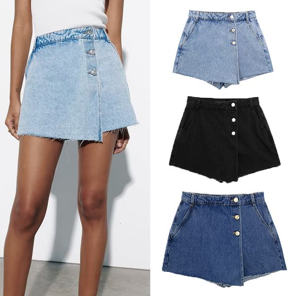 skirts women denim culottes short skirt fashion button decoration slim casual ladies chic dress clothes 230707, Black
skirts women denim culottes short skirt fashion button decoration slim casual ladies chic dress clothes 230707, Black