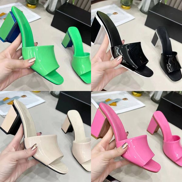 2023 designer pure color square head slides slippers womens luxury 100% leather outdoor colorful fashion sandals lady shallow mouth high-hee, Black
2023 designer pure color square head slides slippers womens luxury 100% leather outdoor colorful fashion sandals lady shallow mouth high-hee, Black