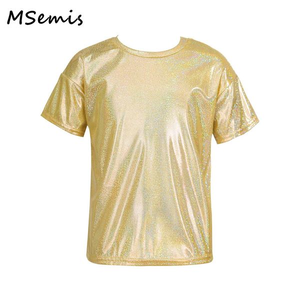t-shirts kids girls boys jazz dance metallic shiny dancing clothes hip-hop sequins loose short-sleeved t-shirt street dance clothes 230707, Blue
t-shirts kids girls boys jazz dance metallic shiny dancing clothes hip-hop sequins loose short-sleeved t-shirt street dance clothes 230707, Blue
