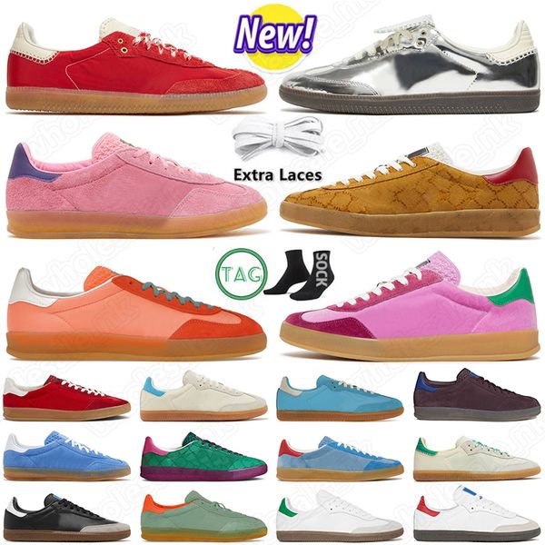 2023 smbas gazelle designer indoor sneakers shoes light blue suede wales bonner silver metallic for mens women original vegan trainers sneak, Black
2023 smbas gazelle designer indoor sneakers shoes light blue suede wales bonner silver metallic for mens women original vegan trainers sneak, Black