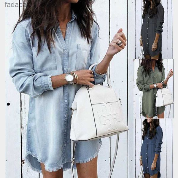 summer y2k women denim shirt dress vintage blue jean blouses casual long sleeve ladies blouse femme mini dress short dresse l230621, Black;gray
summer y2k women denim shirt dress vintage blue jean blouses casual long sleeve ladies blouse femme mini dress short dresse l230621, Black;gray