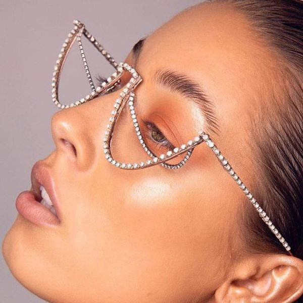 eye frame selling rhinestone jewelry fashion street snap multilayer glasses frame european and american fashion facial accessories frame des, Silver
eye frame selling rhinestone jewelry fashion street snap multilayer glasses frame european and american fashion facial accessories frame des, Silver