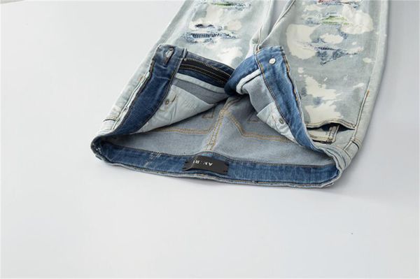 2023men ripped jeans white red black stretch slim fit spring autumn denim pants distressed hip hop streetwear biker jeans pants ##, Blue
2023men ripped jeans white red black stretch slim fit spring autumn denim pants distressed hip hop streetwear biker jeans pants ##, Blue