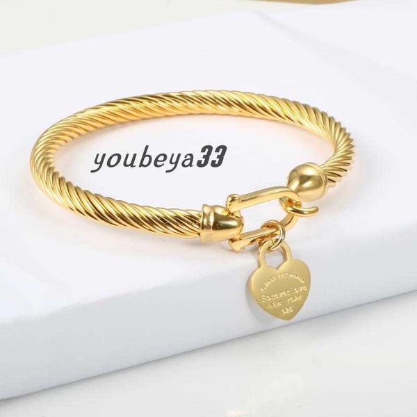 titanium steel bangle cable wire gold color love heart charm bangle bracelet hook closure for women men wedding jewelry gifts1, Black
titanium steel bangle cable wire gold color love heart charm bangle bracelet hook closure for women men wedding jewelry gifts1, Black