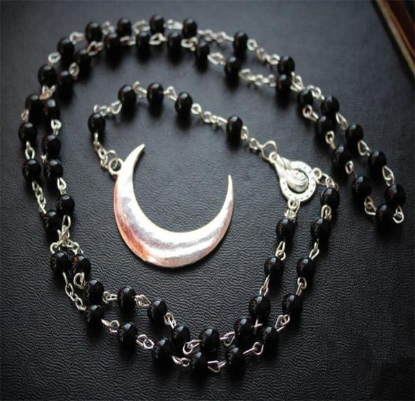 pendant necklaces long gothic crescent moon pentagram necklacespirit rosary necklace wicca pagan black beads charm jewelry8722589, Silver
pendant necklaces long gothic crescent moon pentagram necklacespirit rosary necklace wicca pagan black beads charm jewelry8722589, Silver