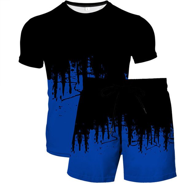 mens tracksuits 3d printing short sleeve shorts twopiece abstract painted tshirt suit tshirts oversize mans tees woman clothing 230707, Gray
mens tracksuits 3d printing short sleeve shorts twopiece abstract painted tshirt suit tshirts oversize mans tees woman clothing 230707, Gray