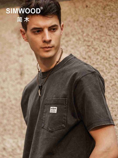men's t-shirts simwood 2023 summer new heavyweight 300g 100% cotton fabric t-shirts men vintage chest pockets ovrersize plus size l230, White;black
men's t-shirts simwood 2023 summer new heavyweight 300g 100% cotton fabric t-shirts men vintage chest pockets ovrersize plus size l230, White;black