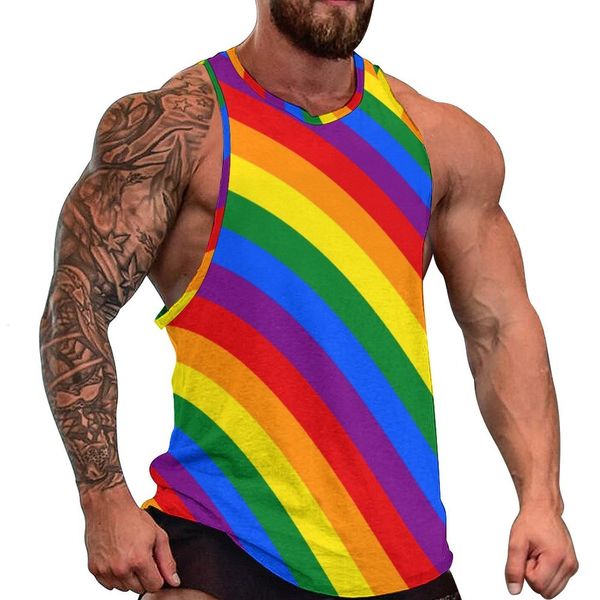 men' tank lgbt rainbow tank male gay pride flag cool summer gym pattern sleeveless vests 3xl 4xl 5xl 230706, White;black
men' tank lgbt rainbow tank male gay pride flag cool summer gym pattern sleeveless vests 3xl 4xl 5xl 230706, White;black