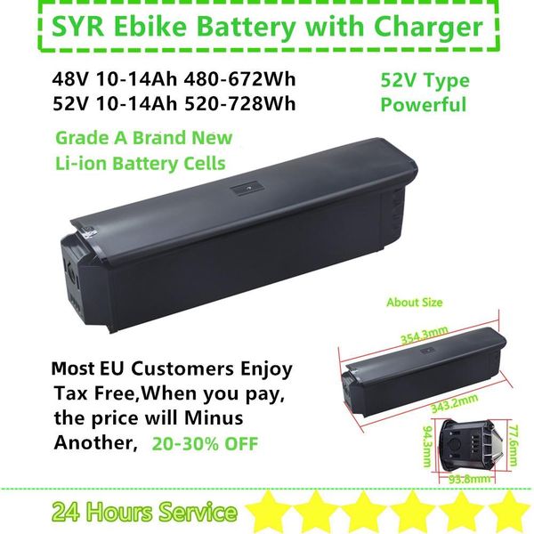 dresses 48v 14ah 52v 14ah syr ebike battery for igo discover outland aventon level commuter step strough 500w 750w fat ebike battery, Black;gray
dresses 48v 14ah 52v 14ah syr ebike battery for igo discover outland aventon level commuter step strough 500w 750w fat ebike battery, Black;gray